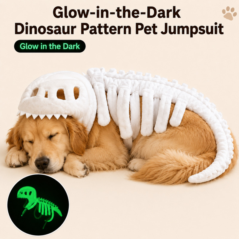 Free Cosplay Prop Patterns - Huisdierpak met dinosauruspatroon voor honden en