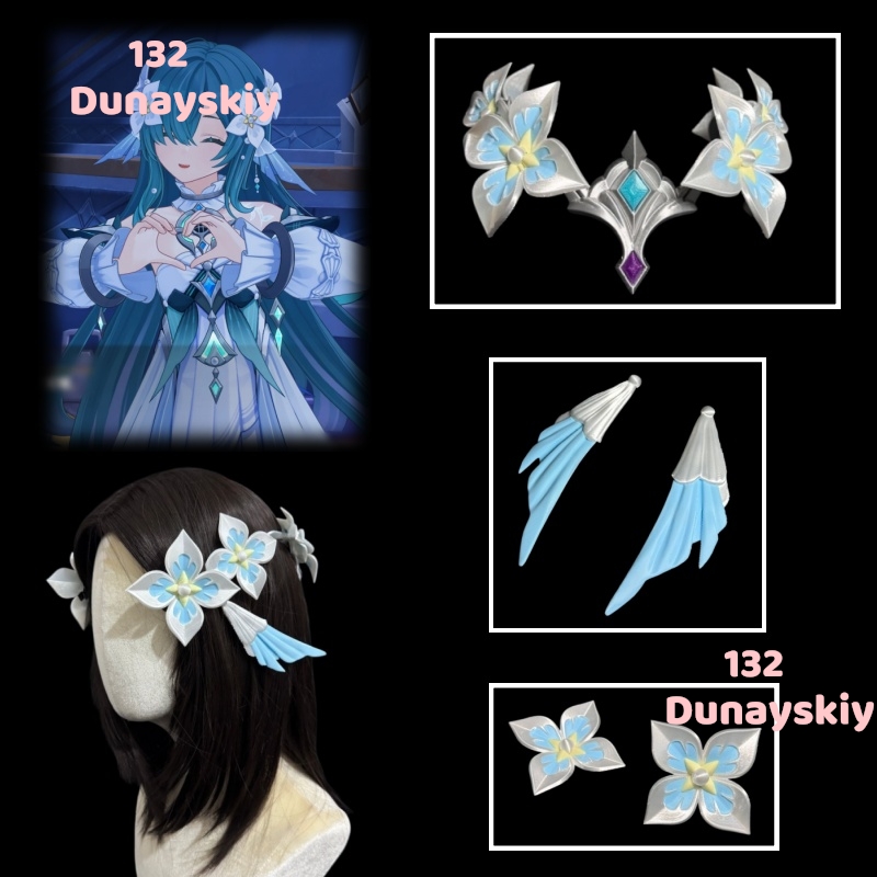 Cosplay Prop 3D Print Settings - Snezhnaya Vodyanitsa Alyosha Odette Cosplay Hoofddeksel