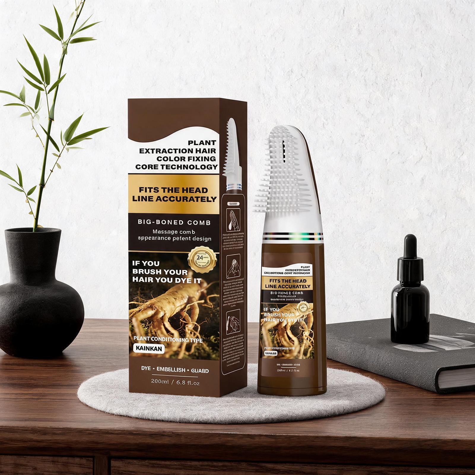 Hair Spray Color - Unisex Haarverfshampoo met Haarborstel: Kleurt het